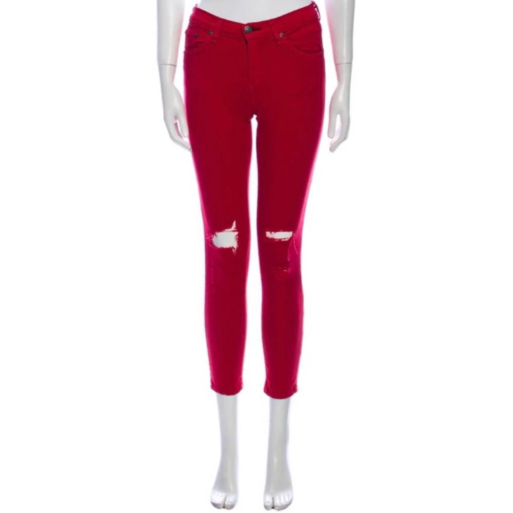 Rag & Bone Mid-Rise Skinny Leg Jeans
